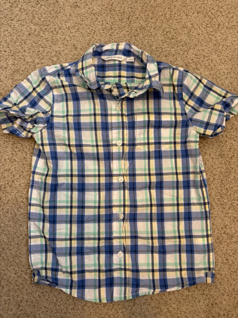 Janie & Jack Plaid Shirt, 7